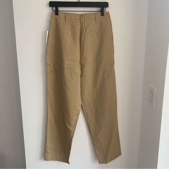 NWT Nude Lucy Linen Blend Tan Elina Tailored Pant - Picture 2 of 5